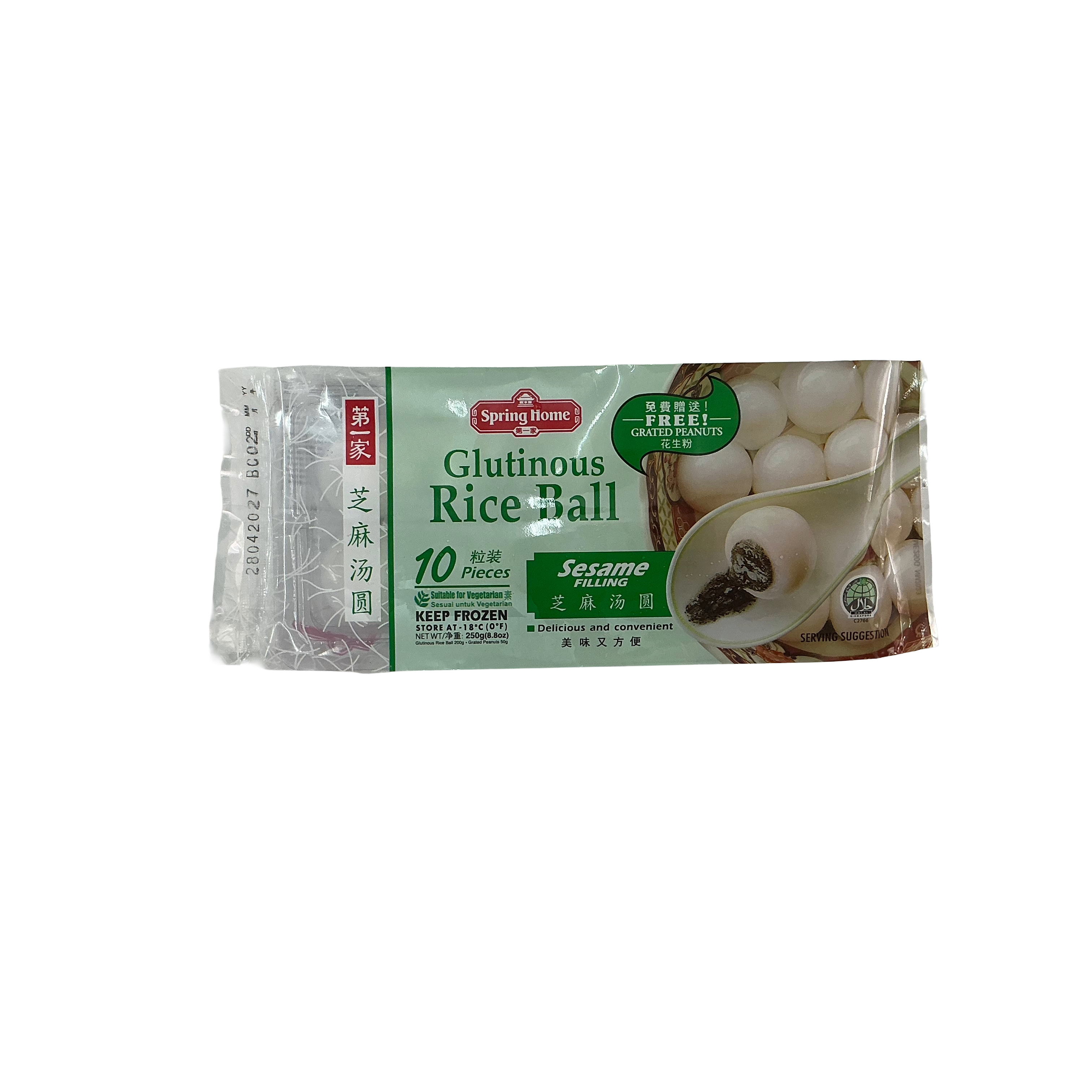 SH GLUTINOUS RICE BALL SESAME 250G (10PCS)