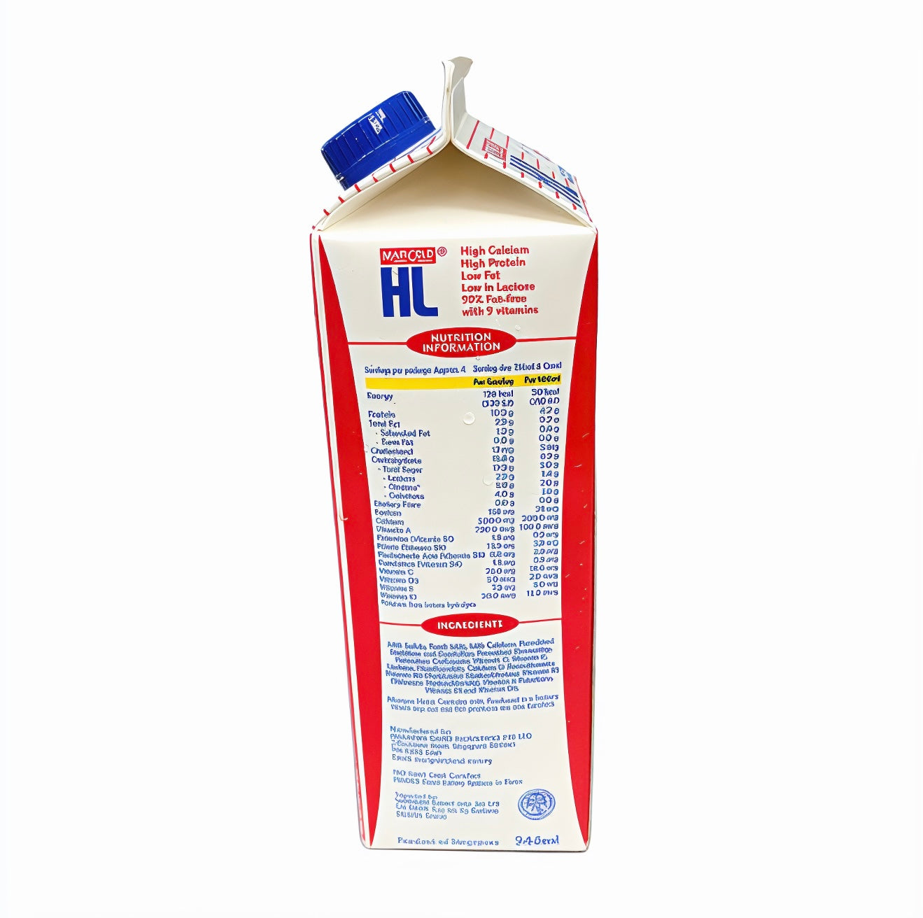 HL PLAIN MILK 946ML