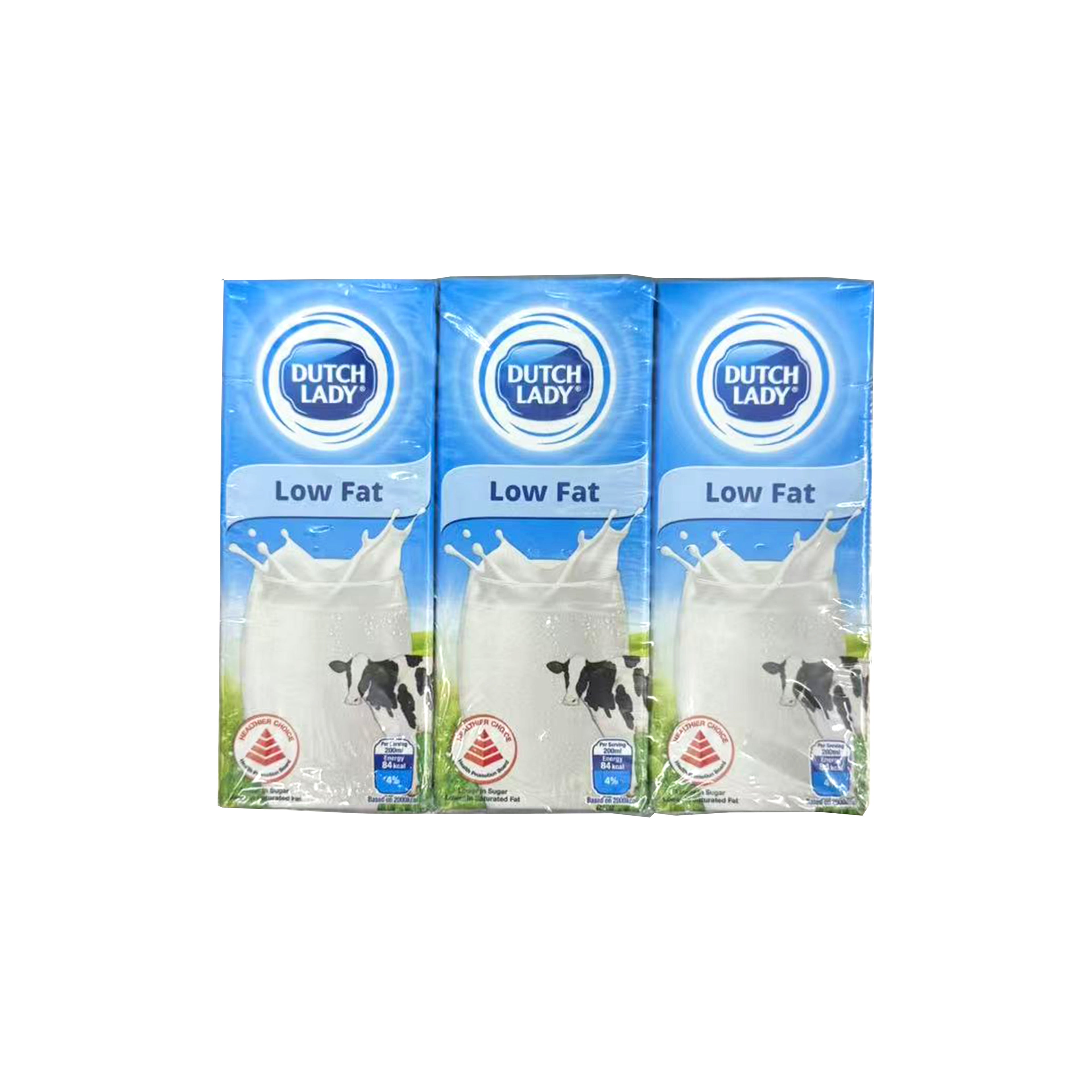 DUTCH LADY UHT LOW FAT MILK (6X200ML) PACK