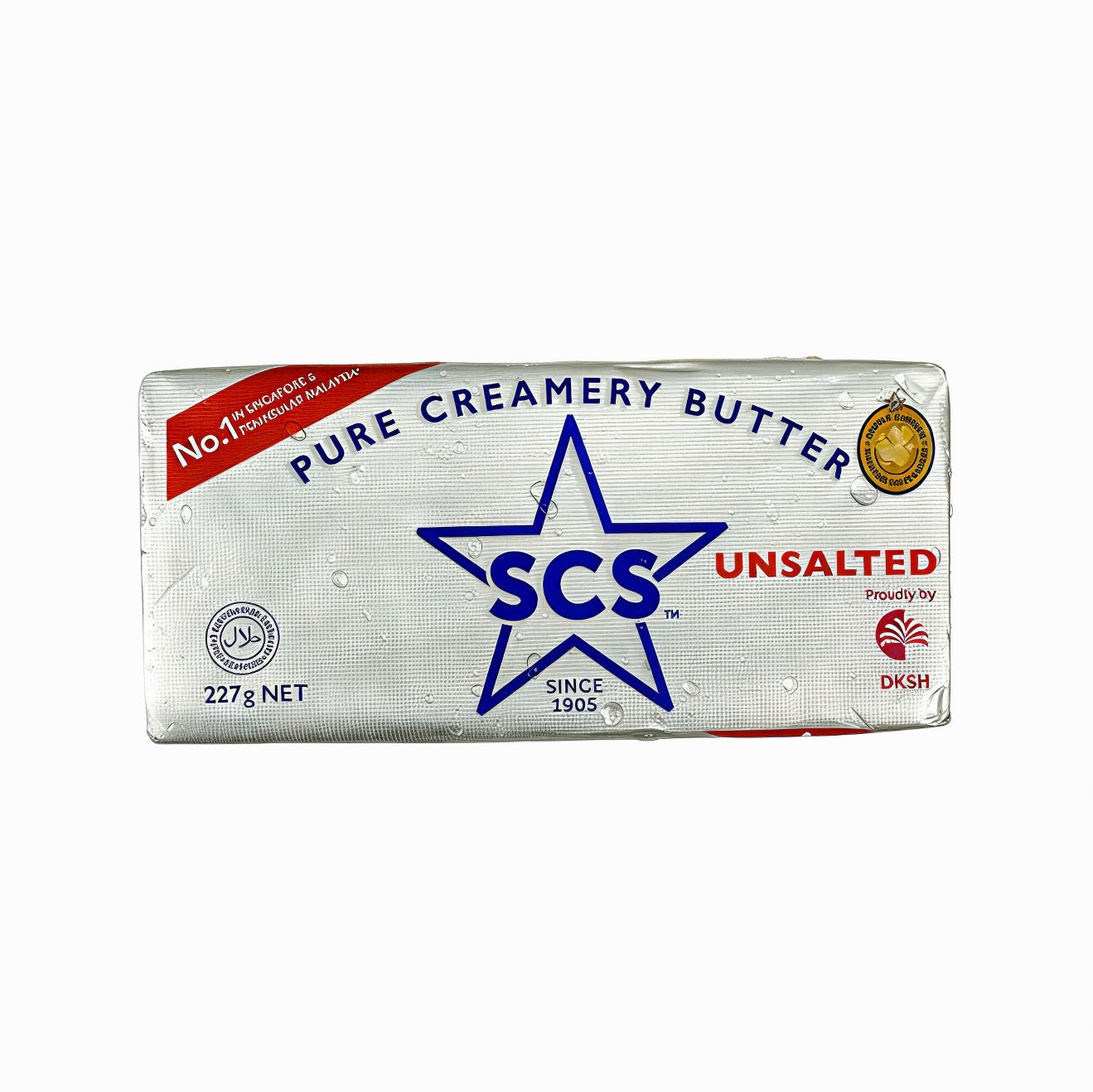 SCS BLOCK BUTTER UNSALTED 227G